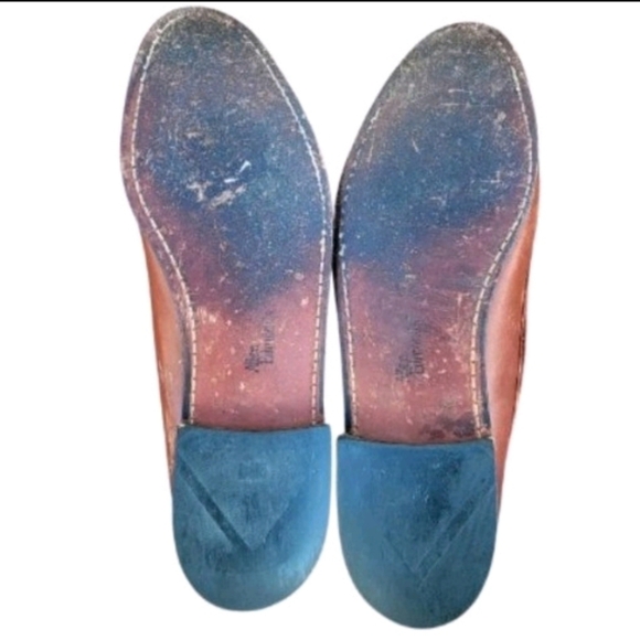 Allen Edmonds Naple Brown Leather Tassel Slip On Dress Casual Loafer Shoe Men 13 - Picture 9 of 10